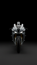 Titanium Silver Sport Motorcycle